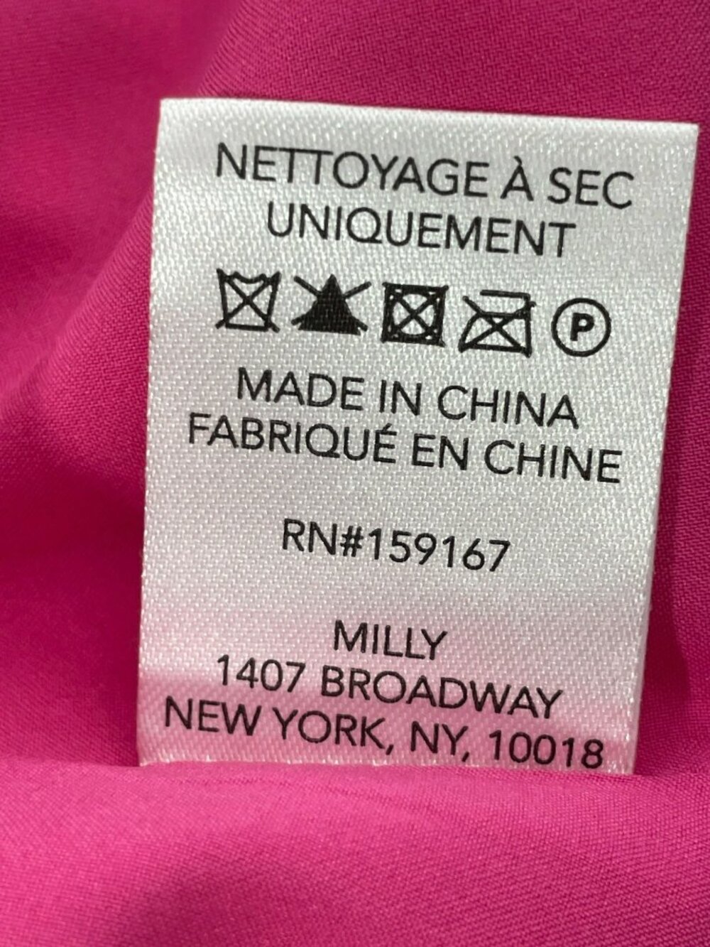 Milly Atalie Cady Dress Pink Short Sleeve Back Zipper Size 2 LIST$365 DEFECT/NEW - Picture 11 of 12